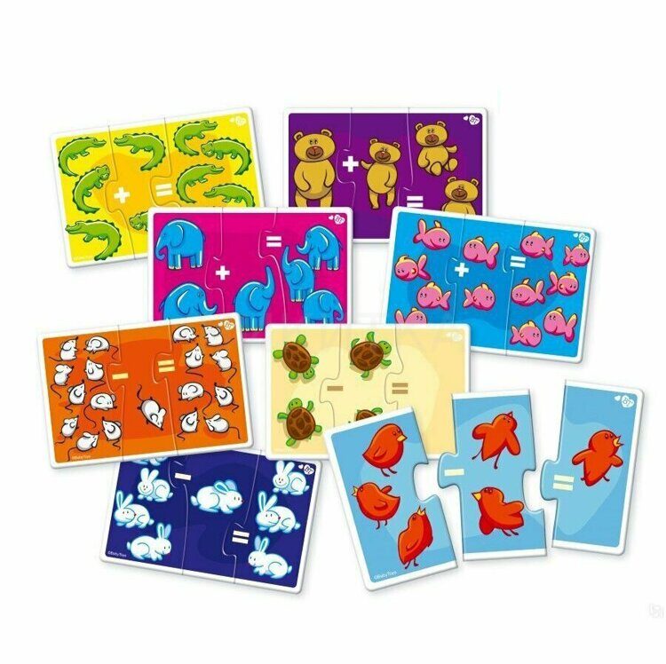 57-871-1 Пазлы макси тройные Складываем-вычитаем BABY TOYS