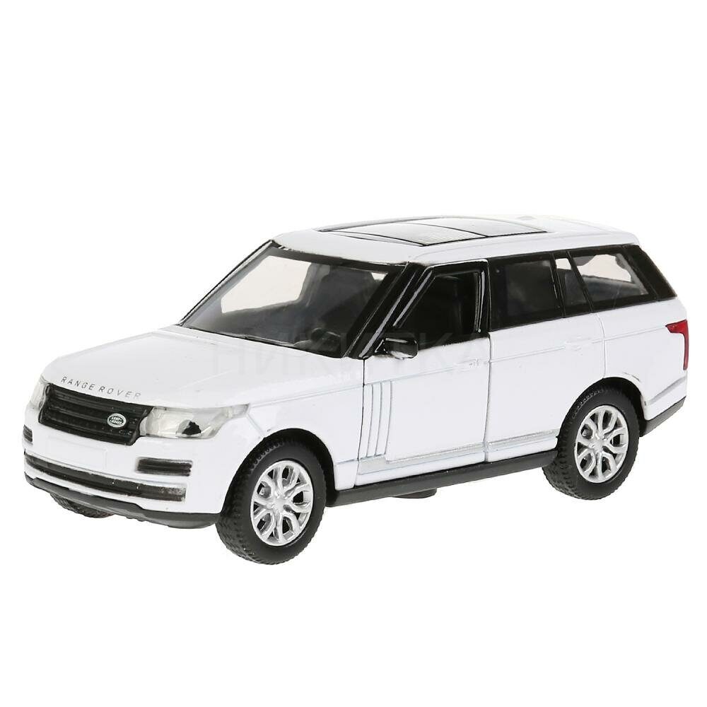 14-415-9 Машина металл RANGE ROVER VOGUE длина 12 см. двер. багаж. инерц.  белый. кор.